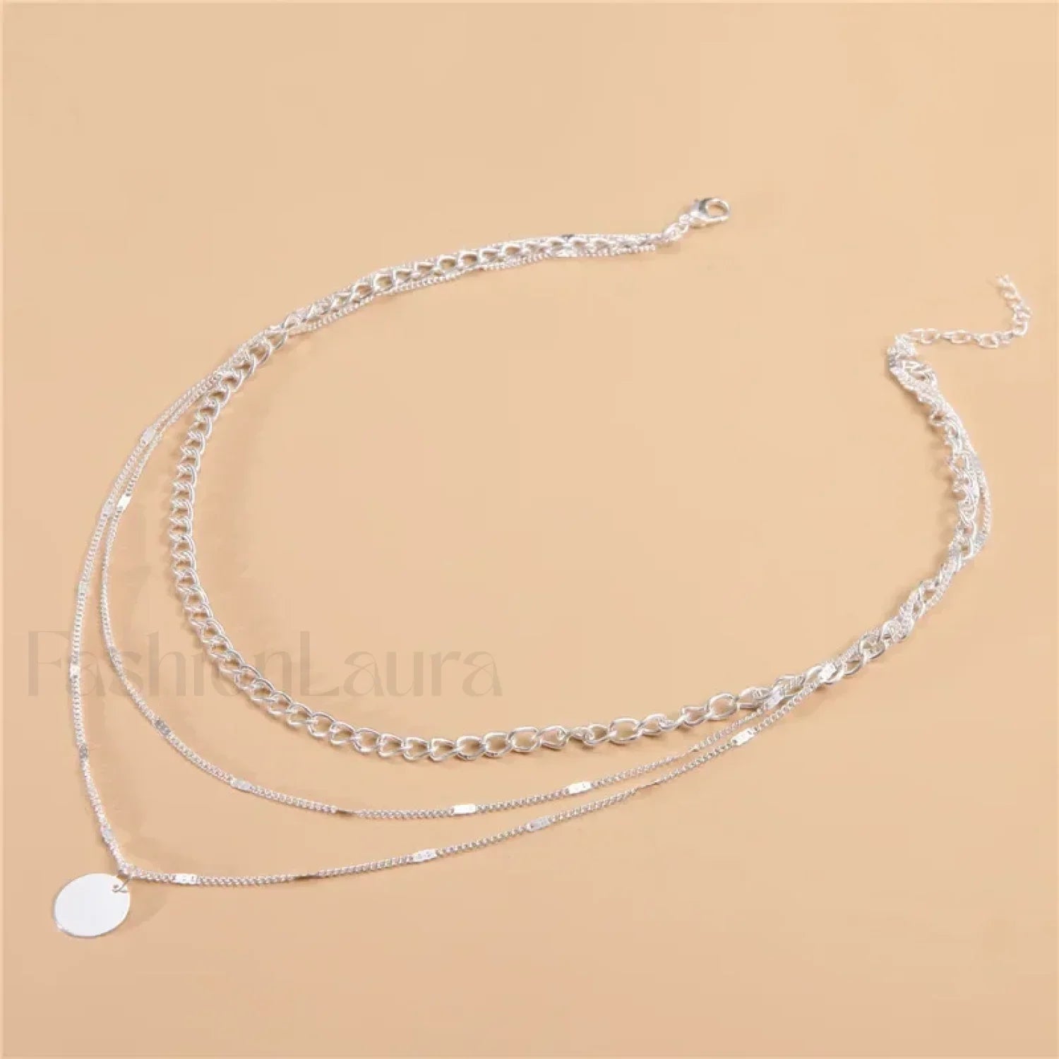 Vintage Layered Girls Clothing Aesthetic Pendant Necklace