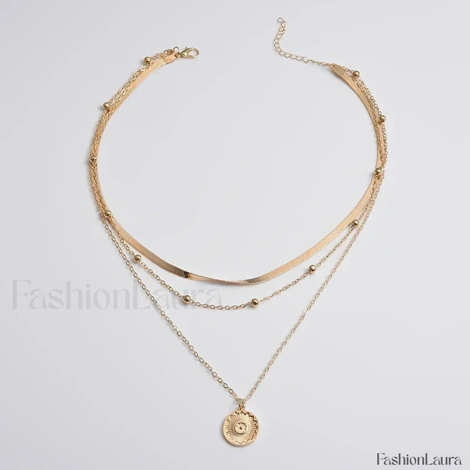 Vintage Layered Girls Clothing Aesthetic Pendant Necklace