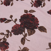 Vintage Mesh Flower Print Fishtail Drape Trim Lace Up Back Maxi Dress - Pink 4