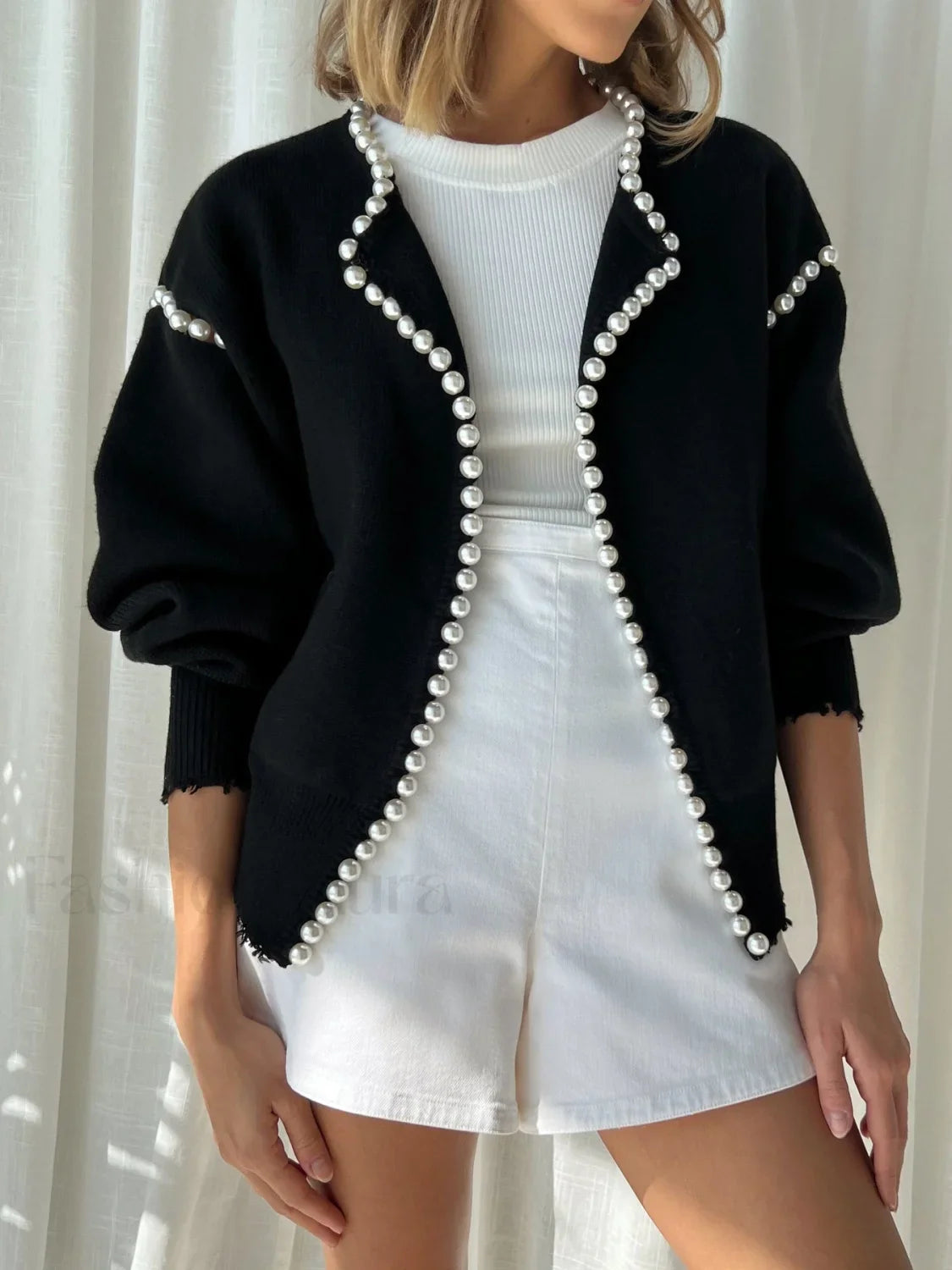 Vintage Pearl Graceful Edge Cardigan