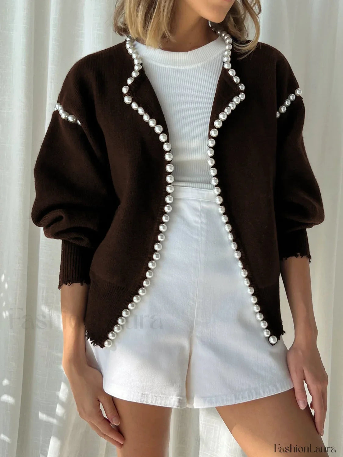 Vintage Pearl Graceful Edge Cardigan