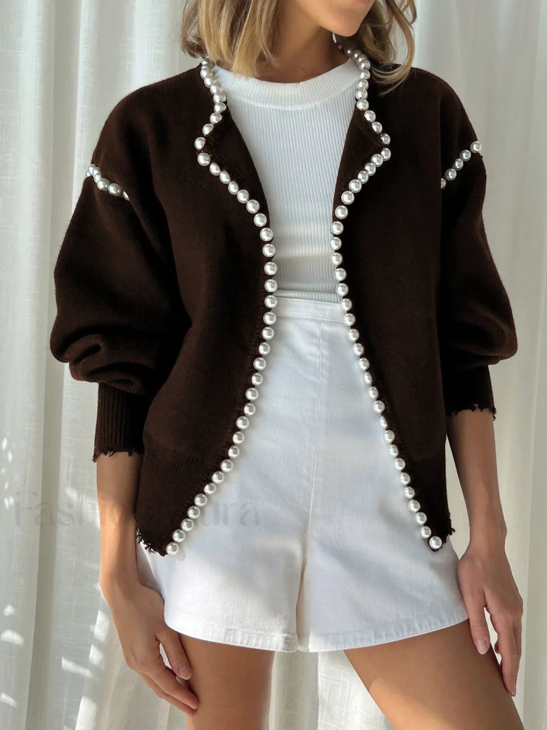Vintage Pearl Graceful Edge Cardigan