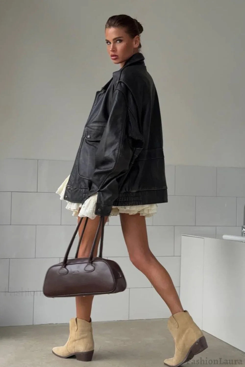 Vintage Utility Moto Jacket