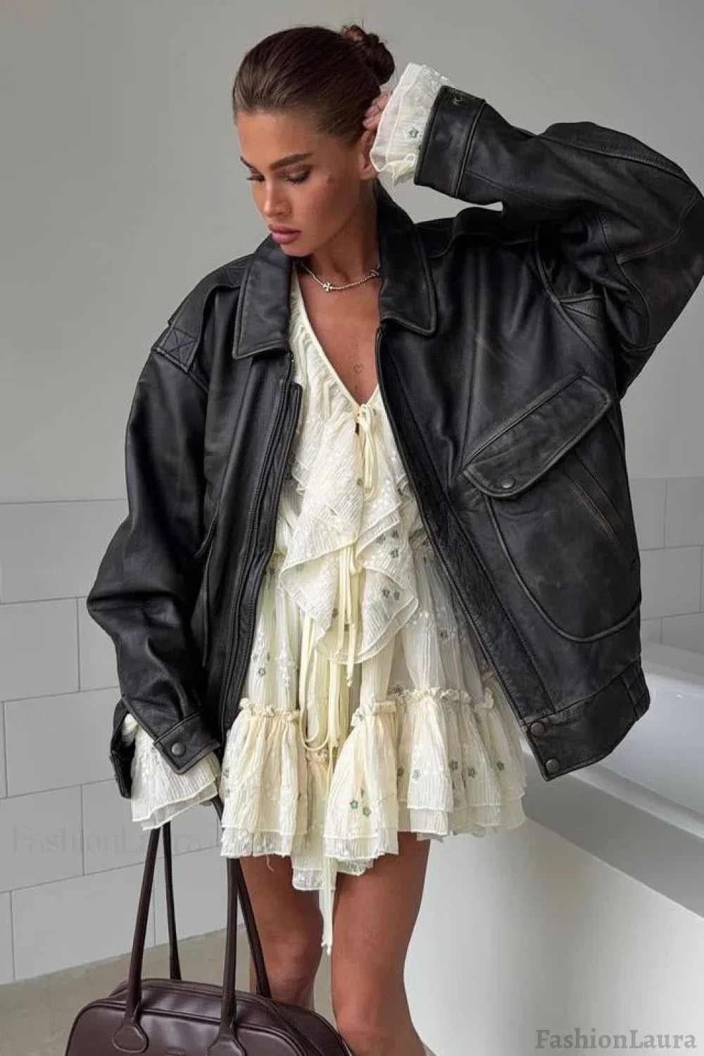 Vintage Utility Moto Jacket S / Black