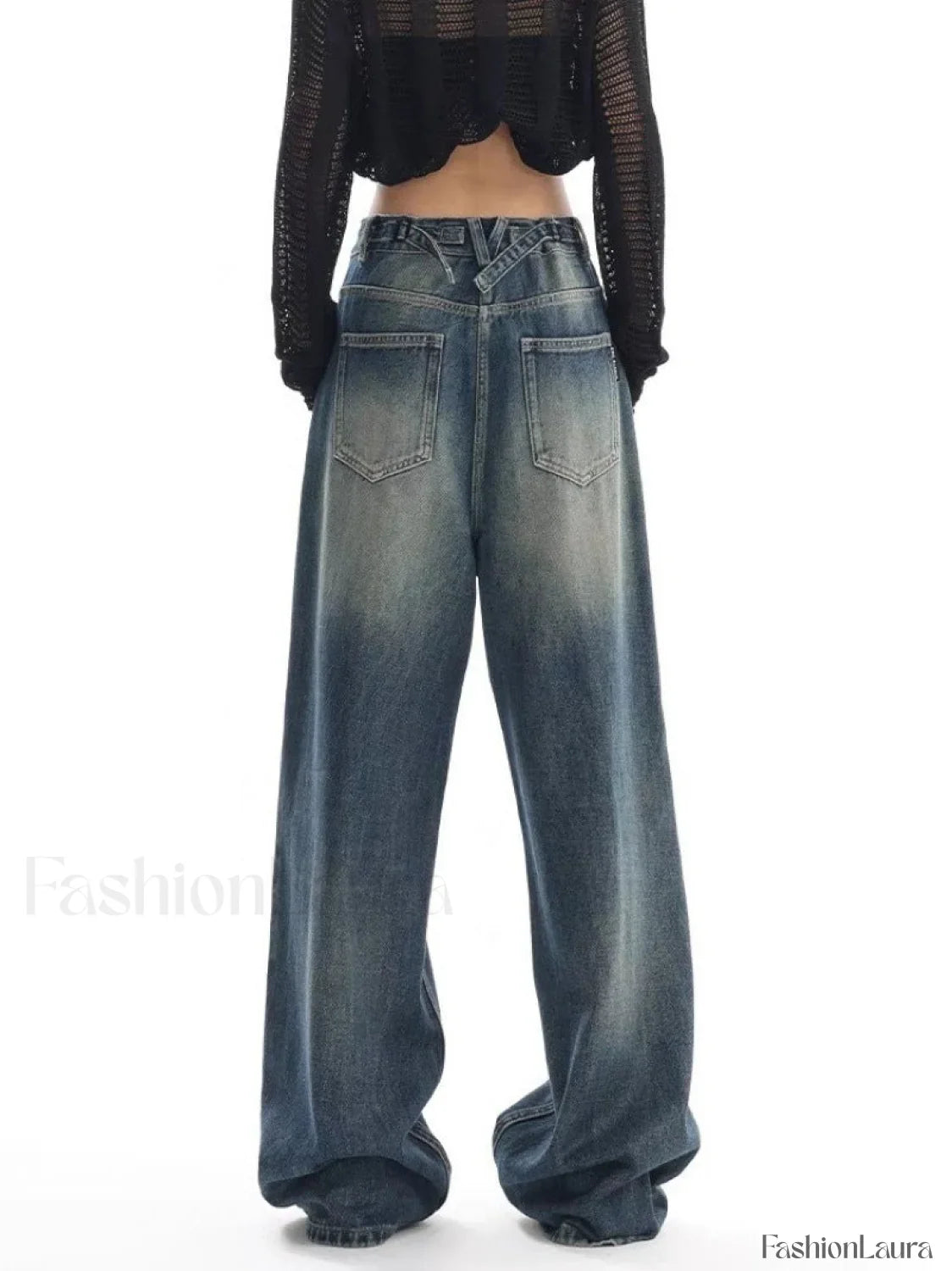 Vintage Wash 90's Trendy Baggy Boyfriend Jeans