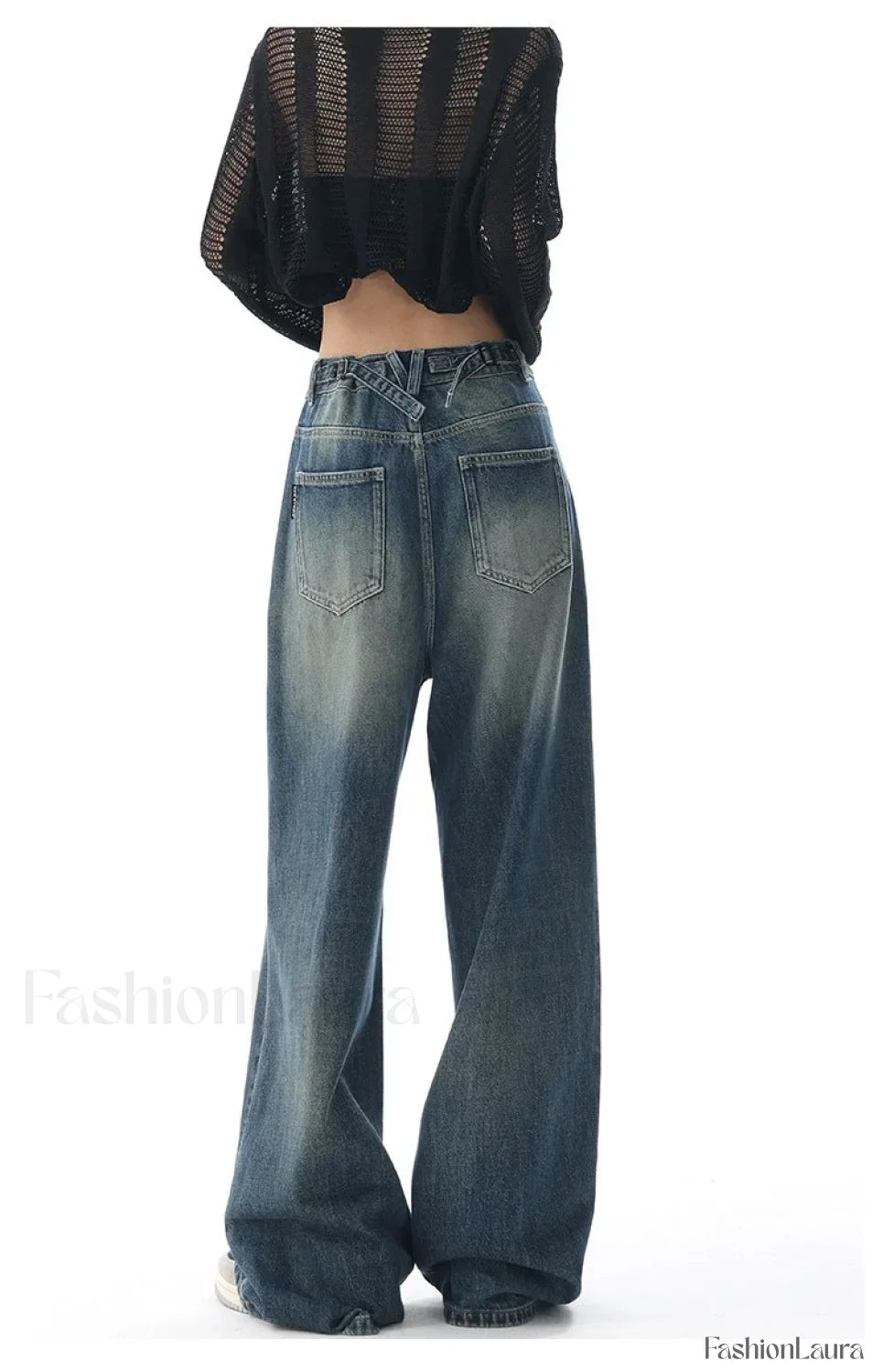 Vintage Wash 90's Trendy Baggy Boyfriend Jeans