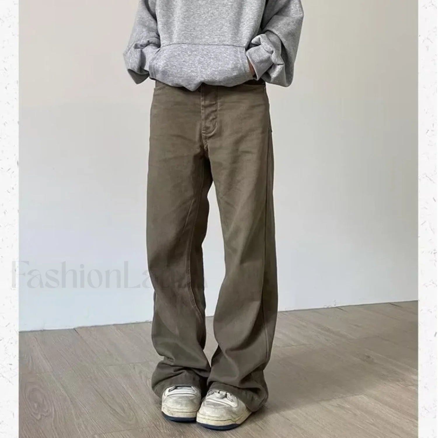 Vintage Washed Mid Trendy Rise Boyfriend Jeans