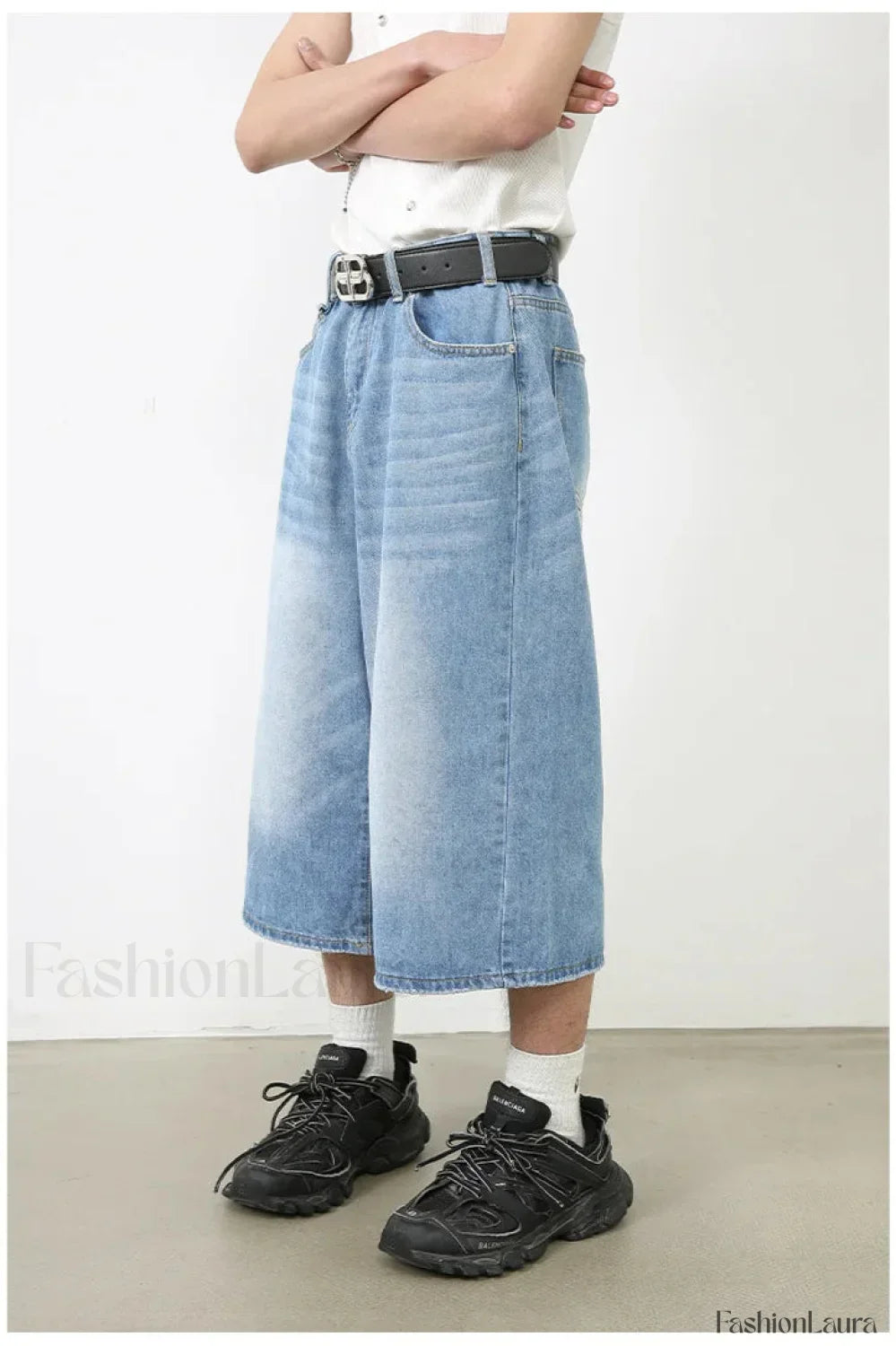 Vintage Y2K Loose Cropped Jeans