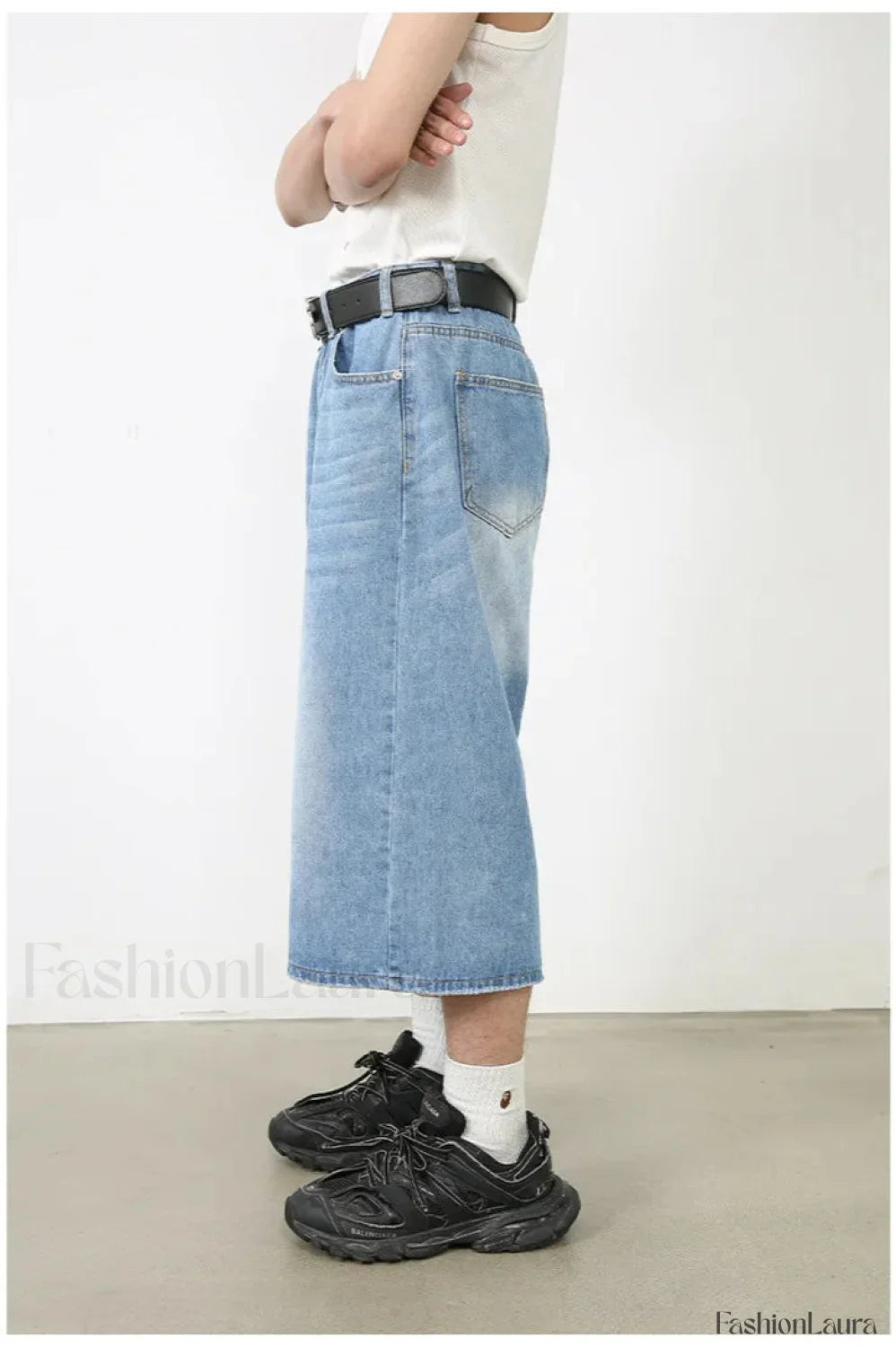 Vintage Y2K Loose Cropped Jeans