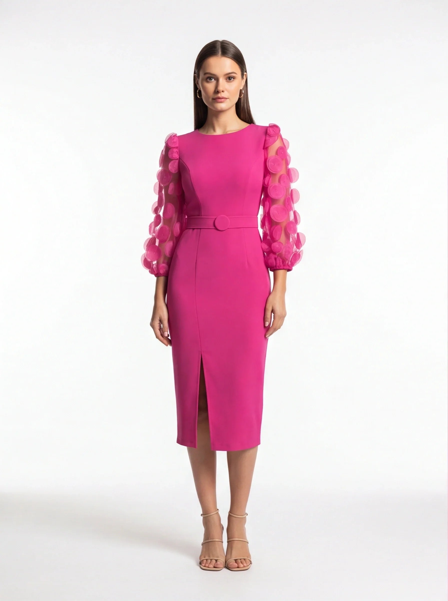 Elegant Chic Women's Dress with Flattering Fit and Timeless Design