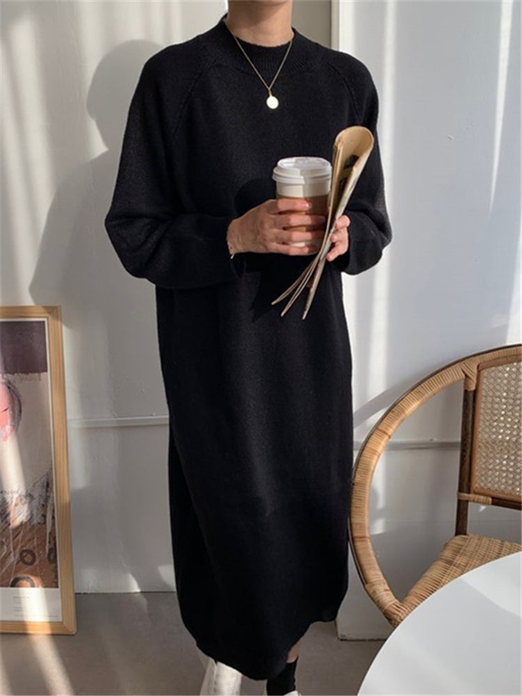Cozy Gaudelia Knitted Midi Dress for Women Trendy Daily Look