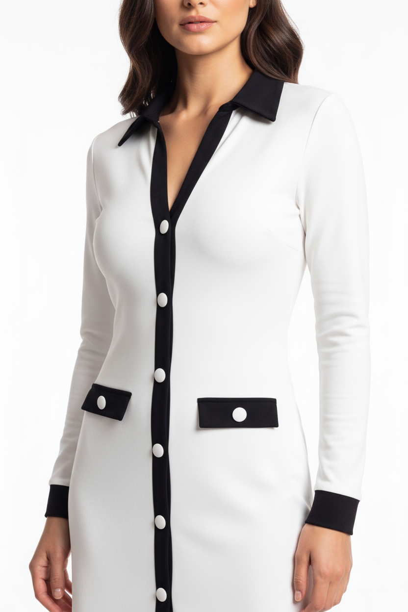 Stylish Slim-Fit Maxi Dress with Pockets & Wrinkle-Resistant Fabric
