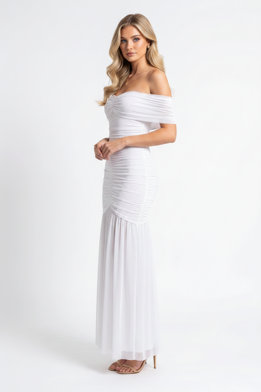 Elegant Slim Fit Evening Dress with Cap Sleeves and Knee-Length Hem