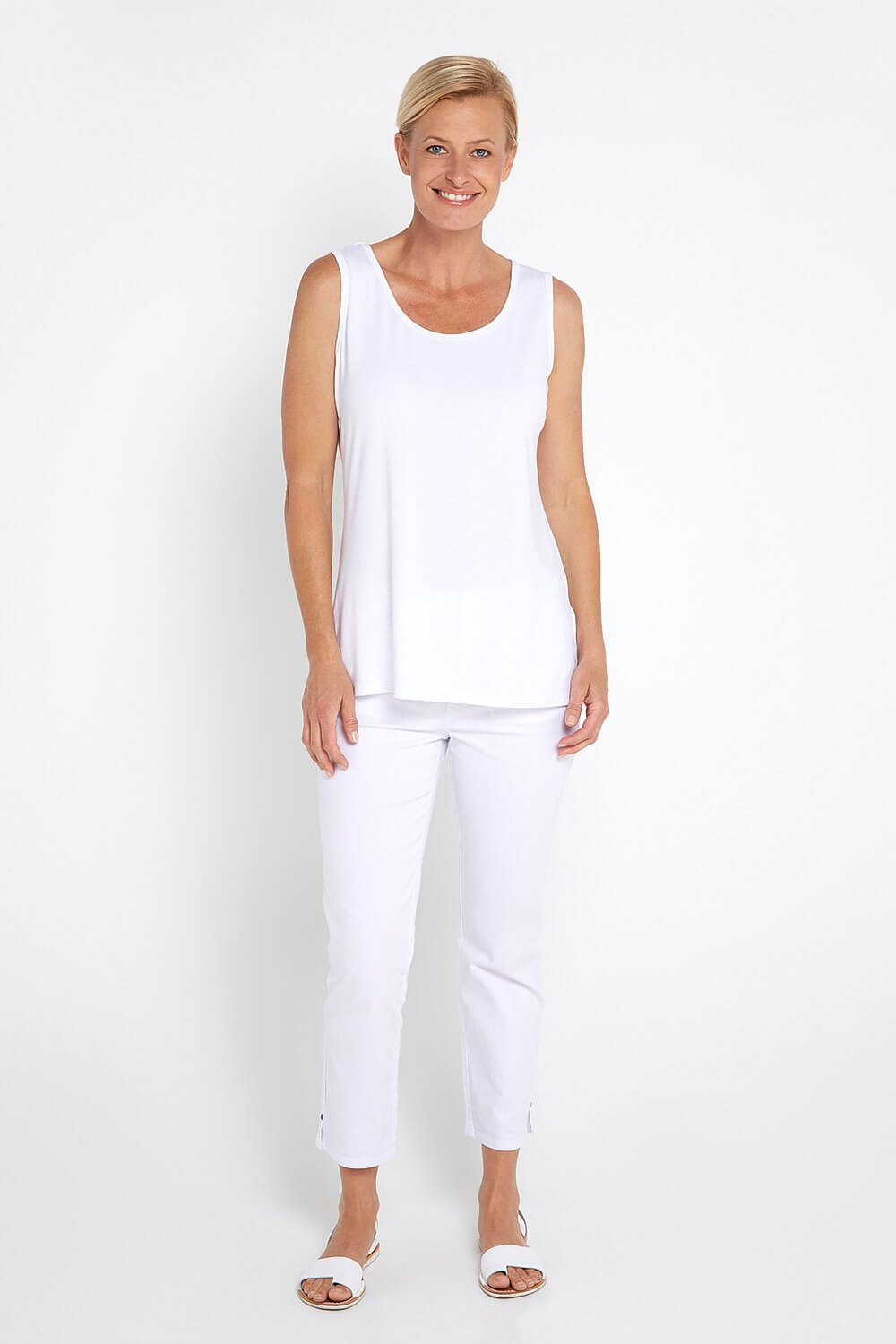 Bamboo Tank Top - White