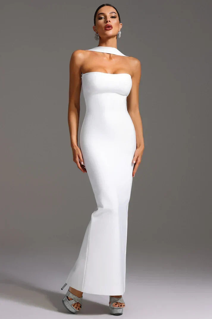 Allure Halter Backless Maxi Dress