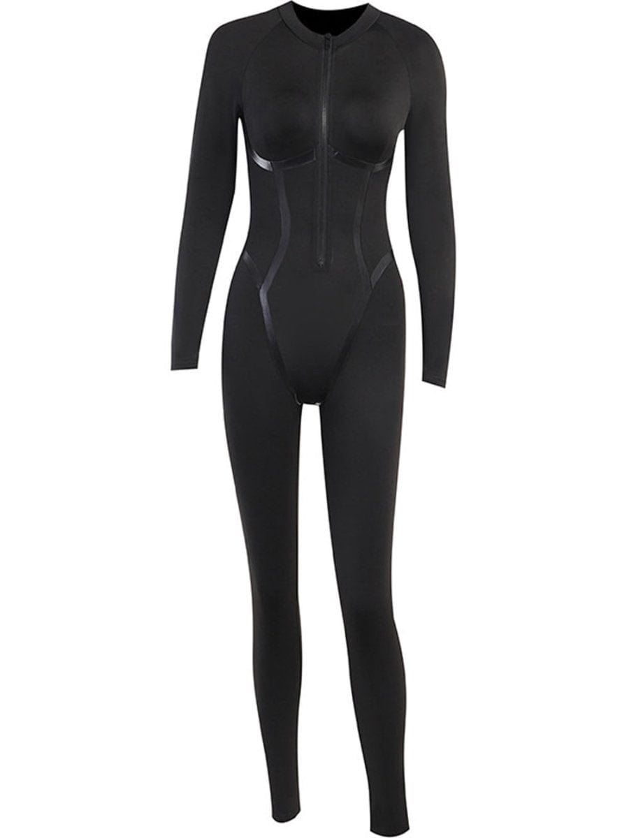 Willow Zipper Sporty Streetwear Jumpsuit