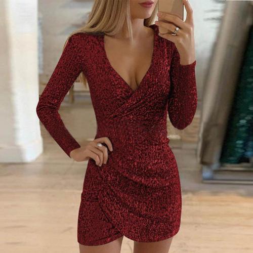 Urban Isabel Glittery Wrap Dress Dress for Modern Fashion Wear