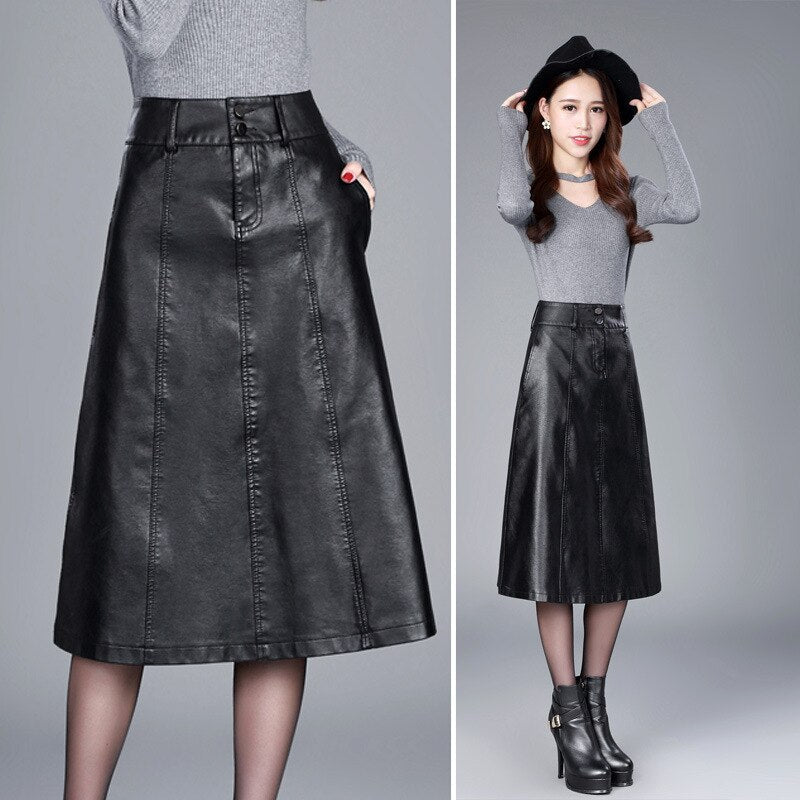 Go Girl Leather Skirts