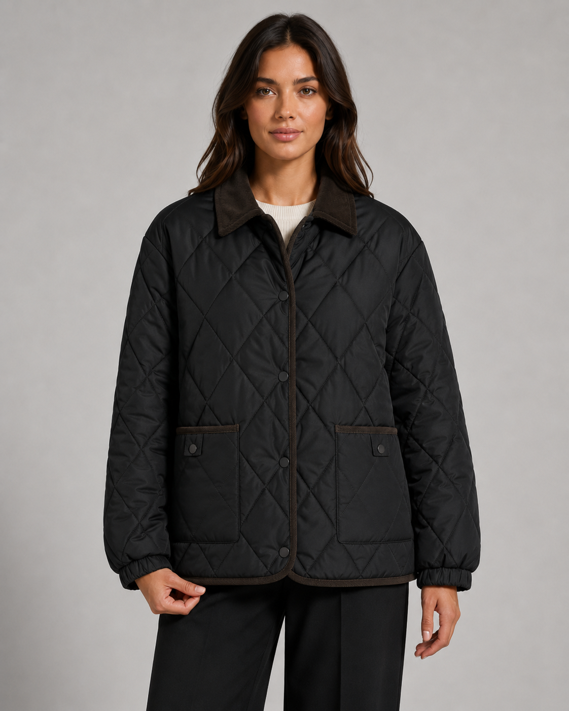 Women's Diamond Quilted Jacket Lightweight Padded