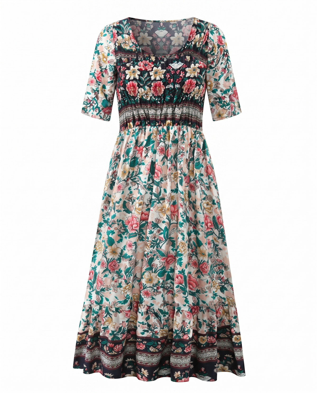 Women’s Dress | Boho Print Midi