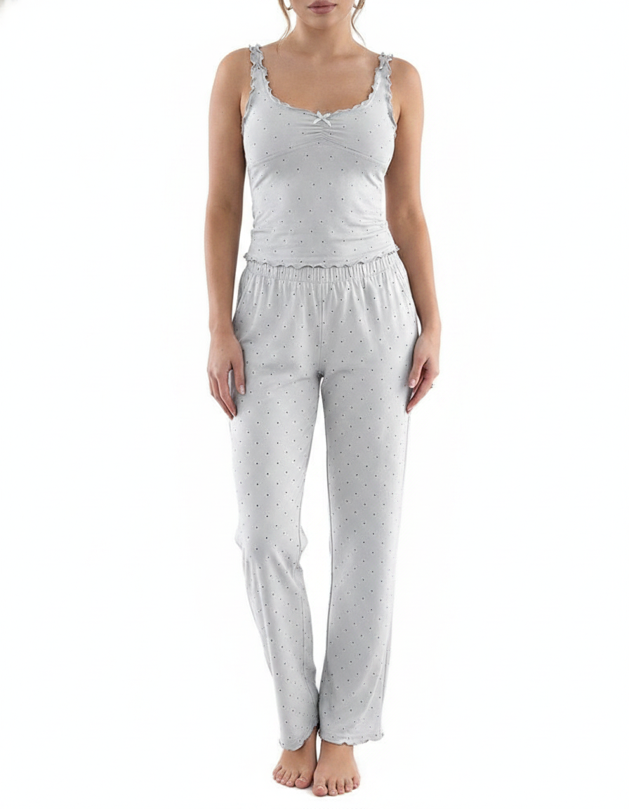 Women's Pajama Set with Pockets & Soft Viscose Blend for Comfort