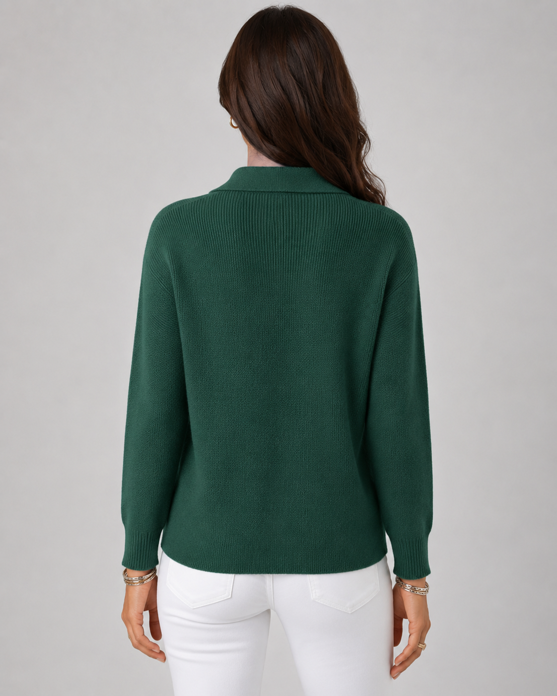 Women's Button-Up Knit Cardigan with Collar