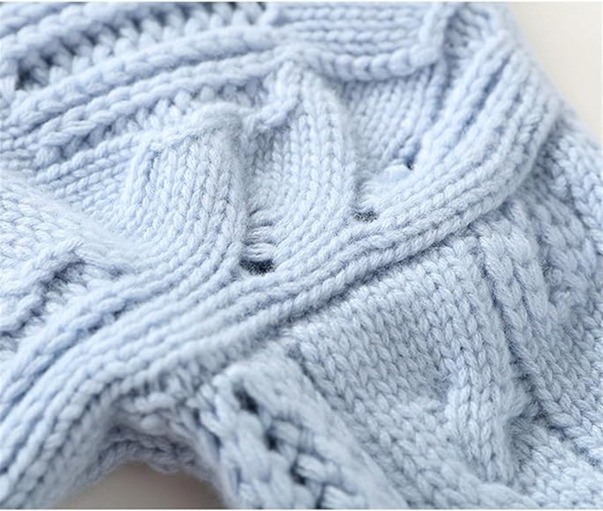 Turtleneck Chunky Cable Knit Pullover Sweater