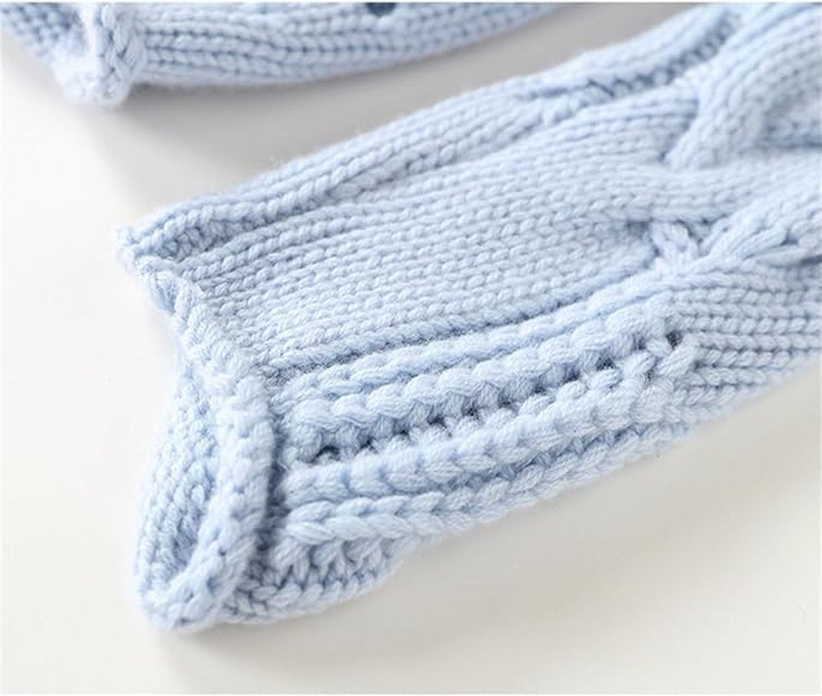 Turtleneck Chunky Cable Knit Pullover Sweater