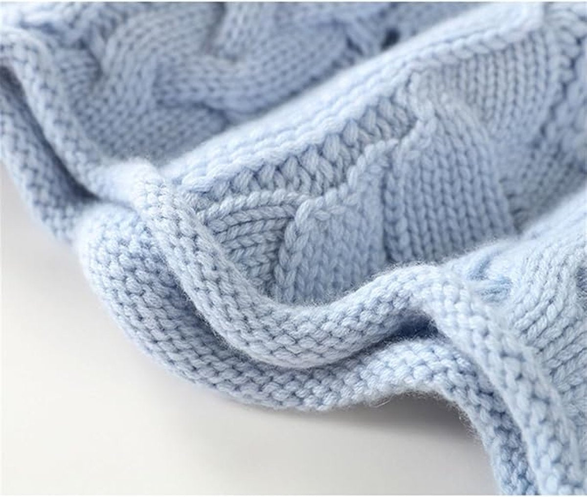Turtleneck Chunky Cable Knit Pullover Sweater