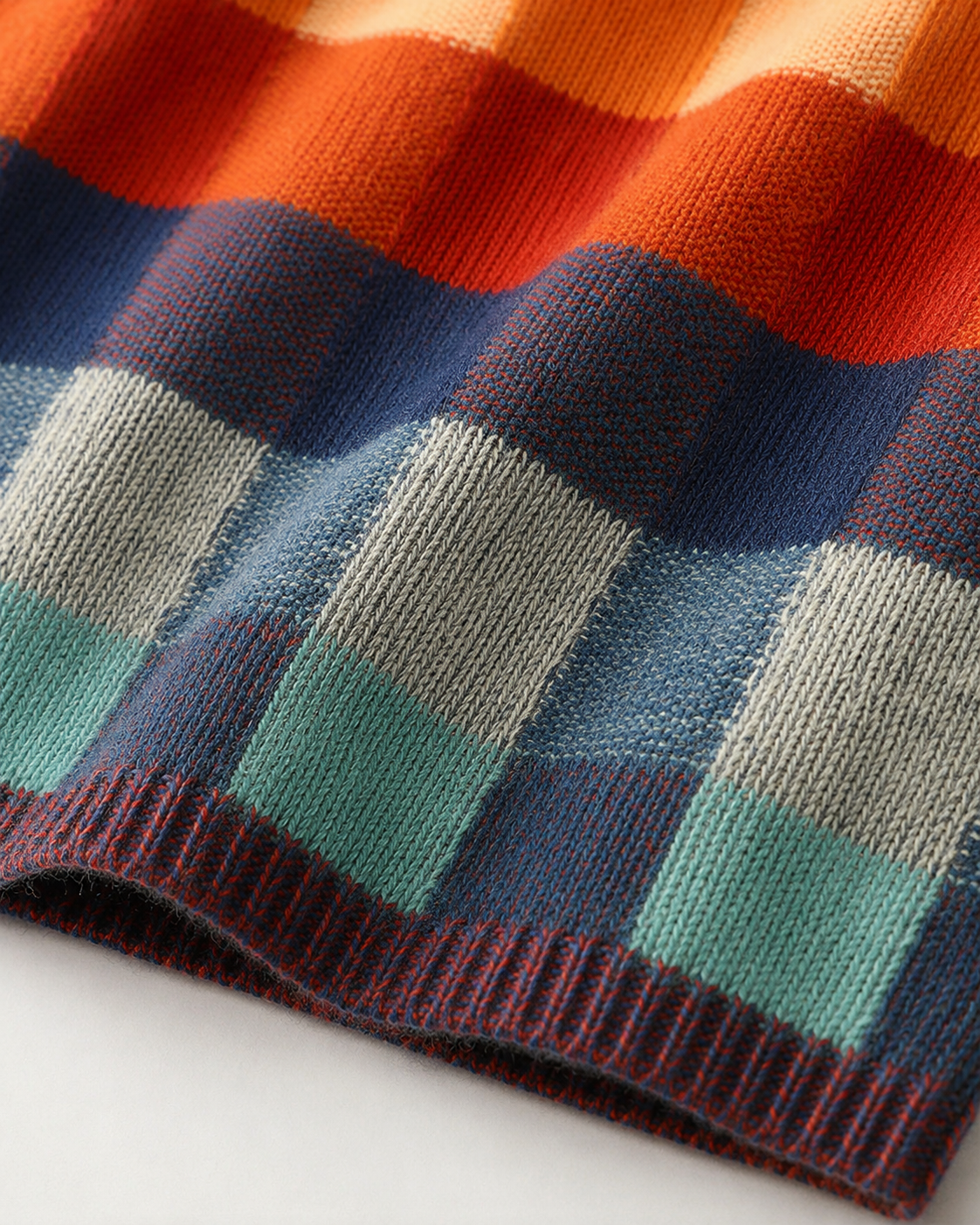 Women’s Check Knit Turtleneck Sweater
