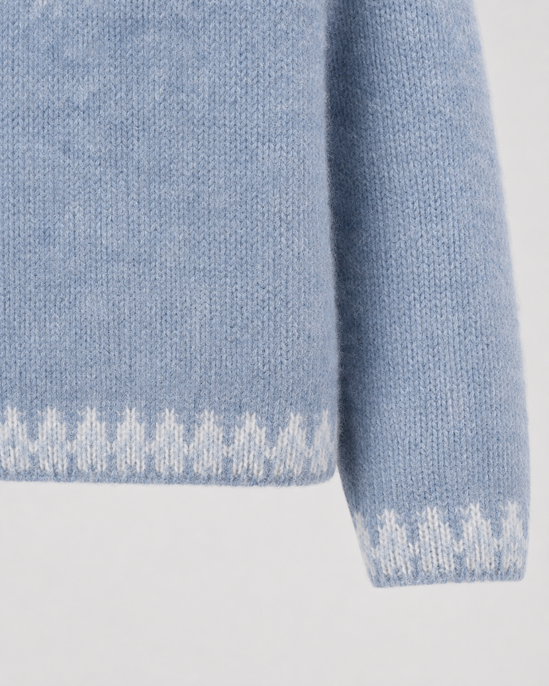 Fair Isle Crew Neck Knit Sweater