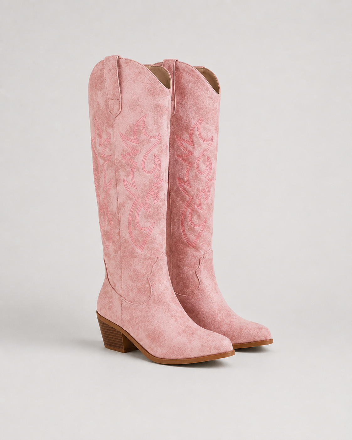 Women’s Knee-High Embroidered Cowboy Boots