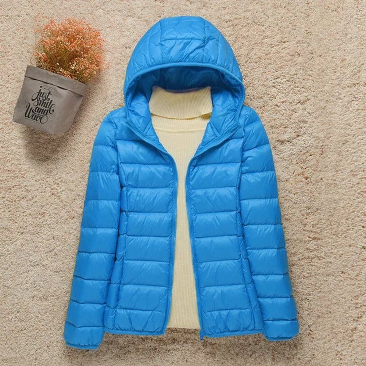 Eleanor | Women's Lightweight Hooded Quilted Jacket Packable Puffer