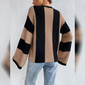 Patchwork Striped Women's Sweater