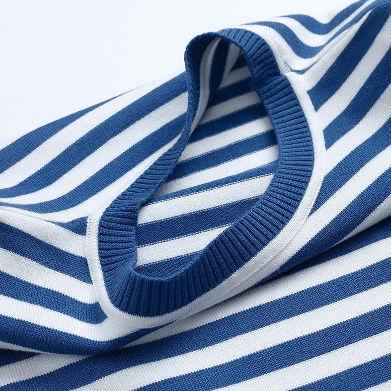 Striped Crew Neck Long Sleeve Sweater