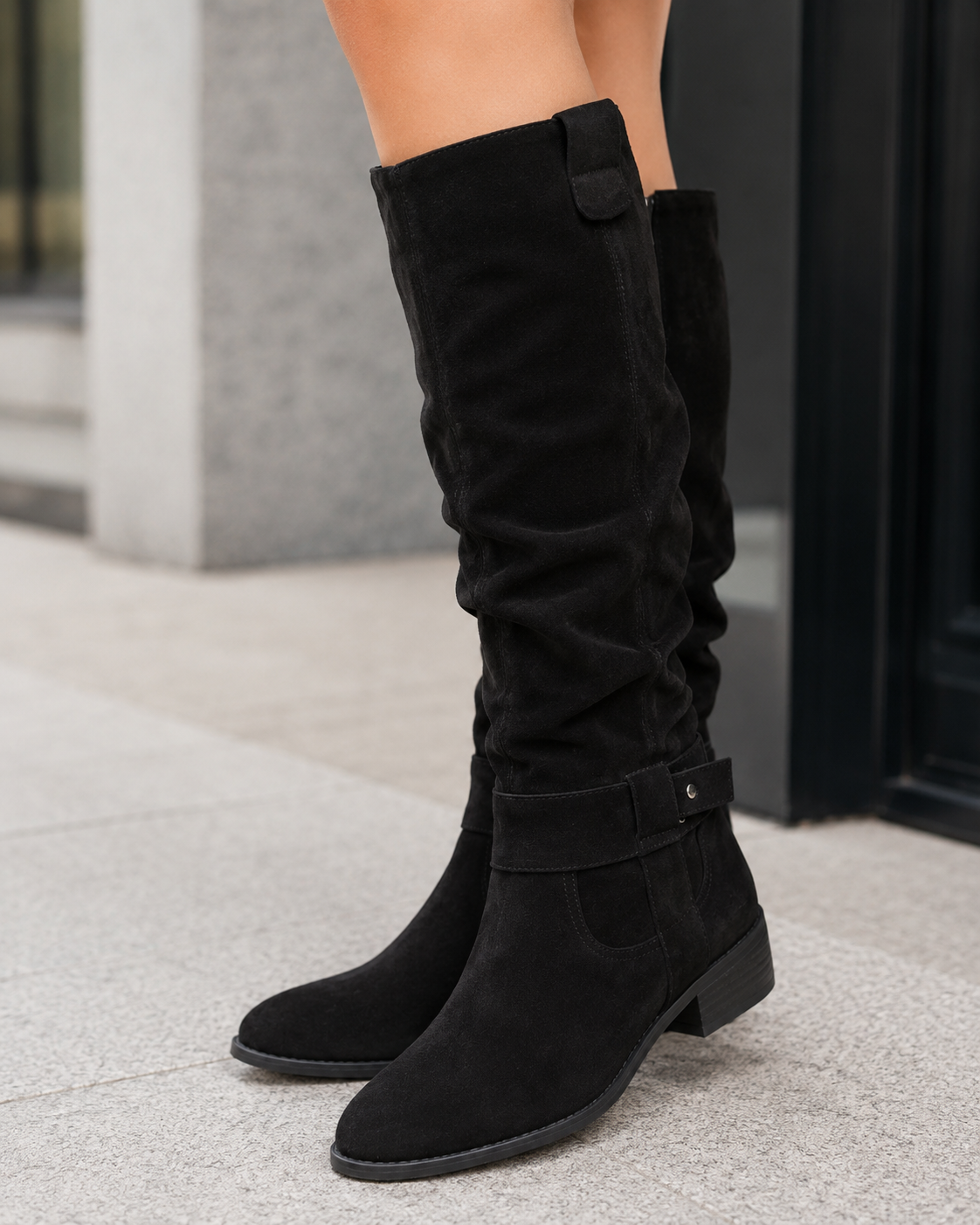 Women's Suede Knee-High Boots