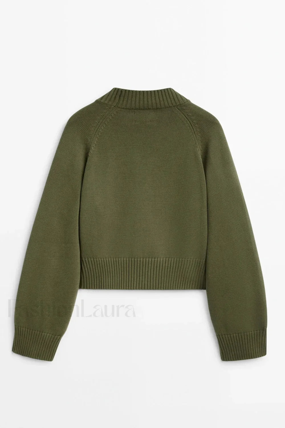 Women's Wool Blend Slim-fit V-neck Cardigan