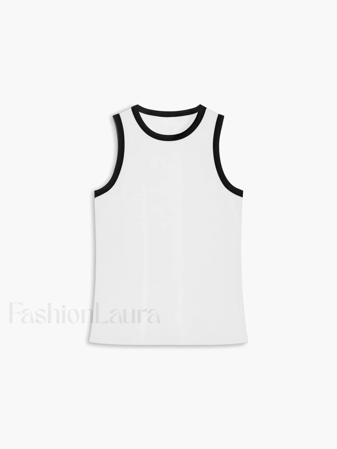 Worth A Million Trendy Contrast Trim Tank Top