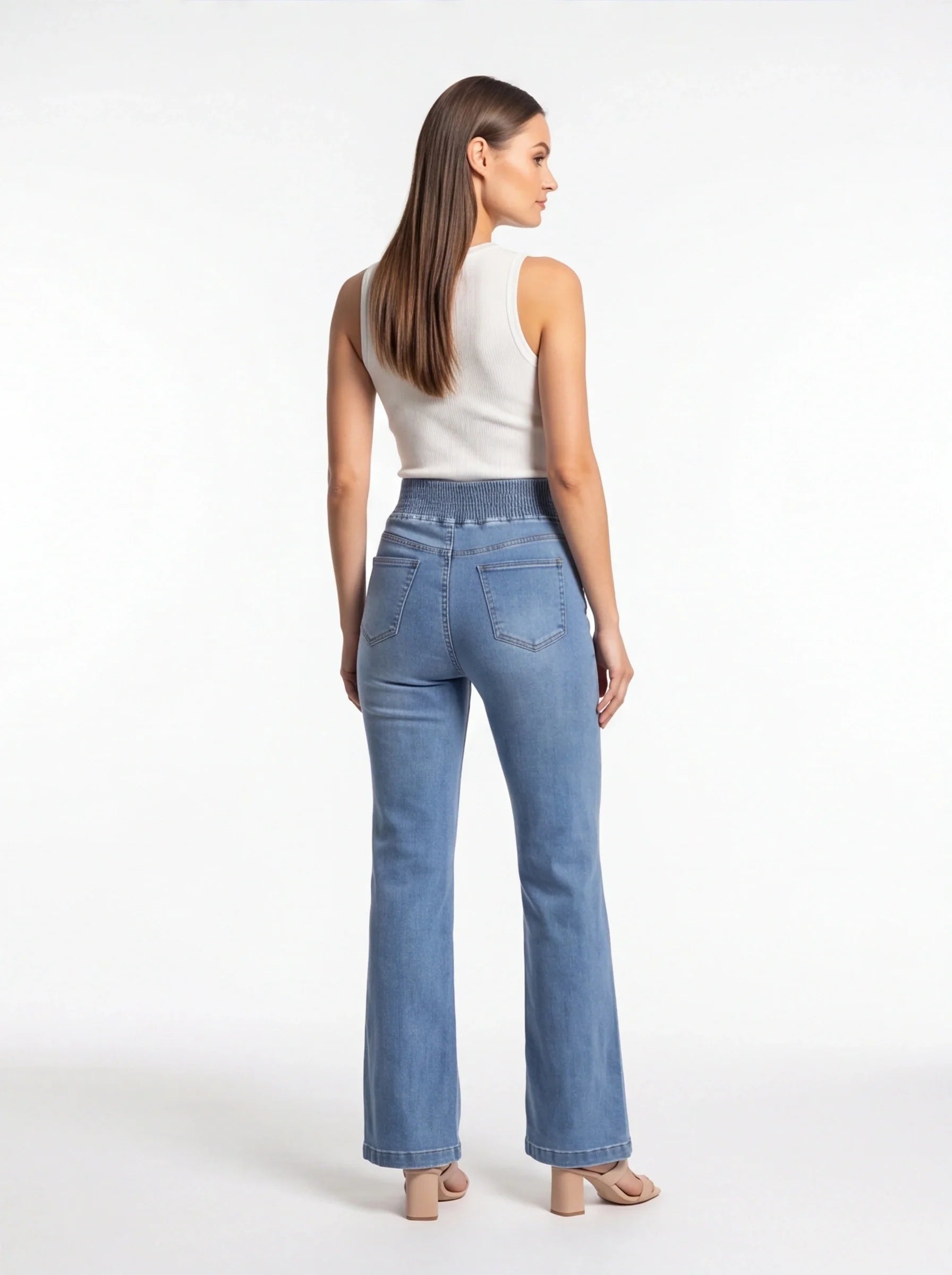 Jamota Catherine High Waist Wide Leg Jeans With Comfortable Stretch Fabric And Premium Cotton Blend