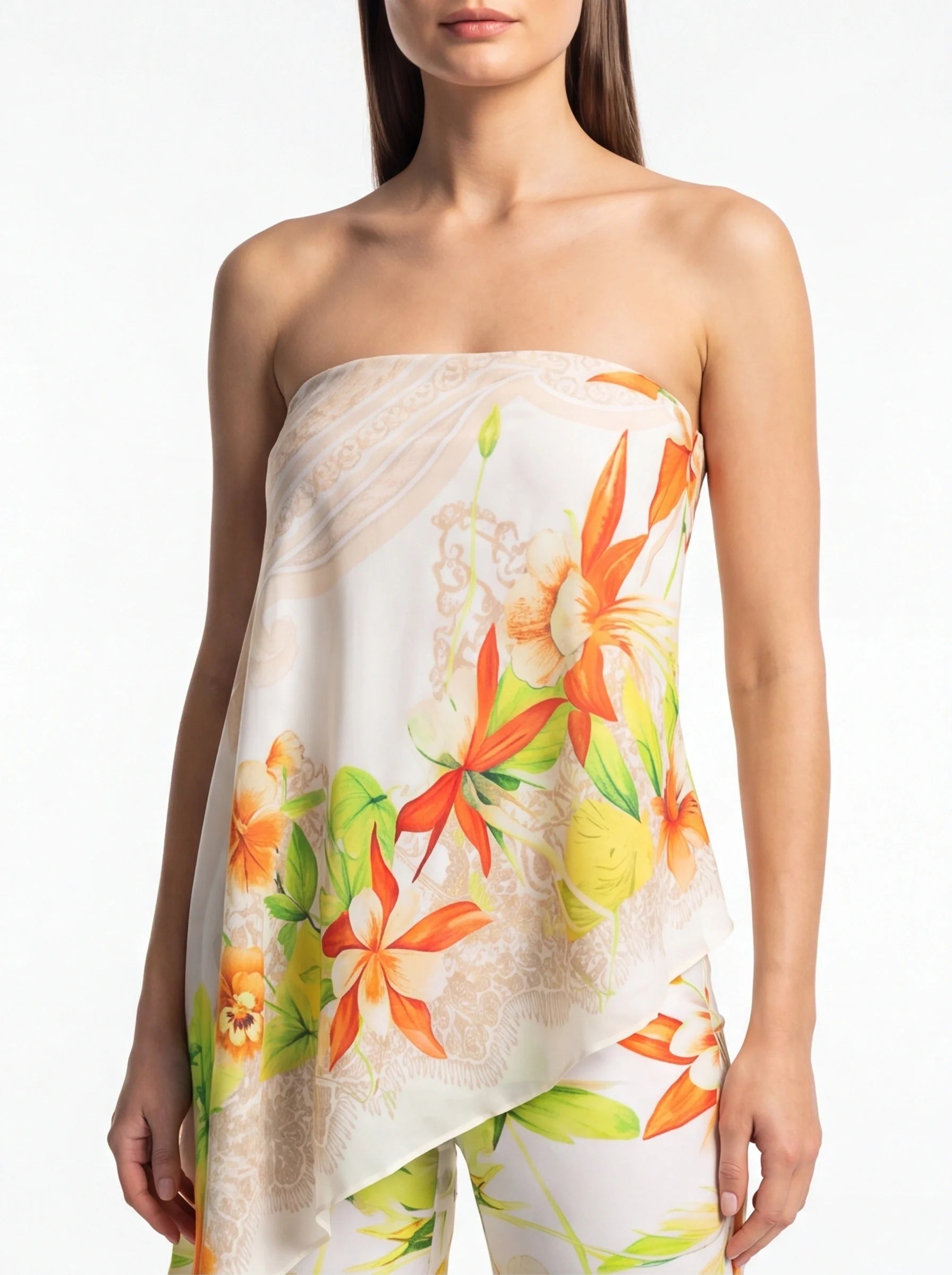 Elegant Tropical Floral Jumpsuit for Women - Lightweight & Comfortable