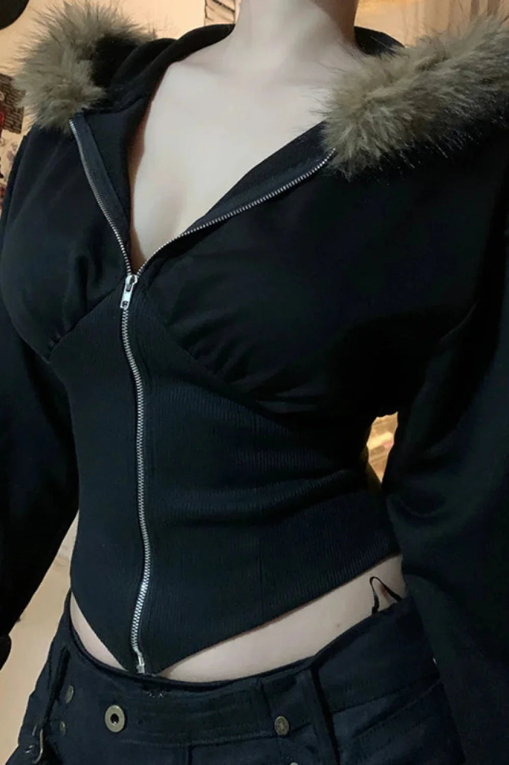 Y2K E-girl Corset Hoodie