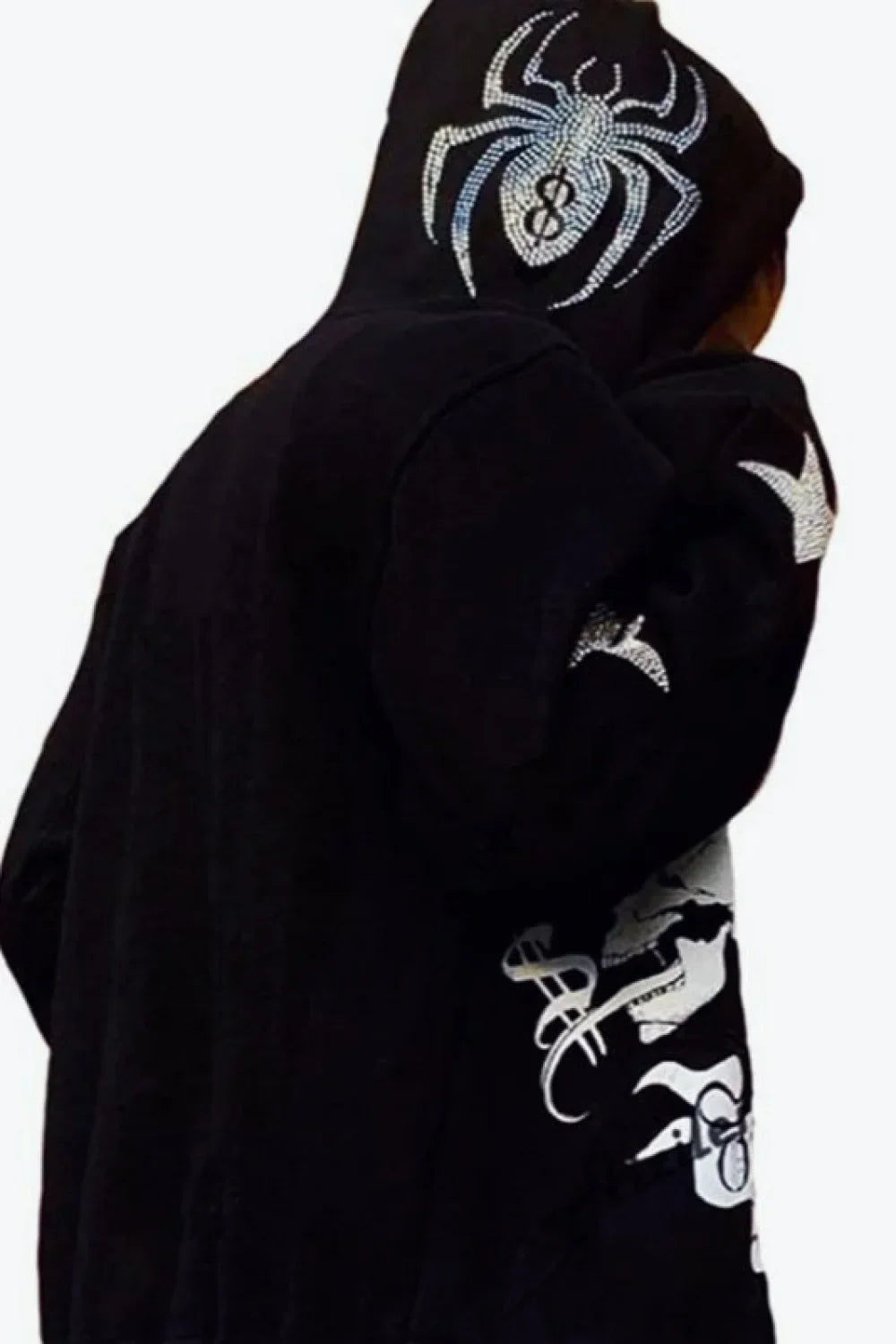 Y2K Graphic Zip Up Hoodie