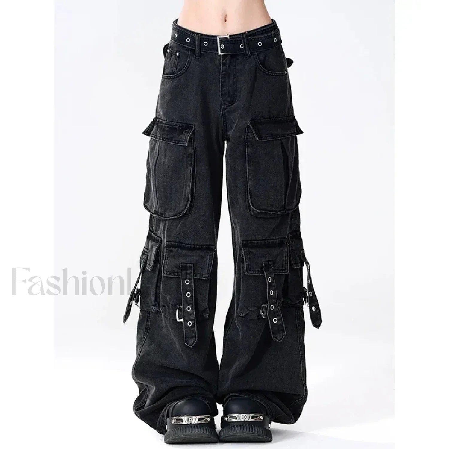 Y2K Japanese Cargo Pants for Halloween Gatherings