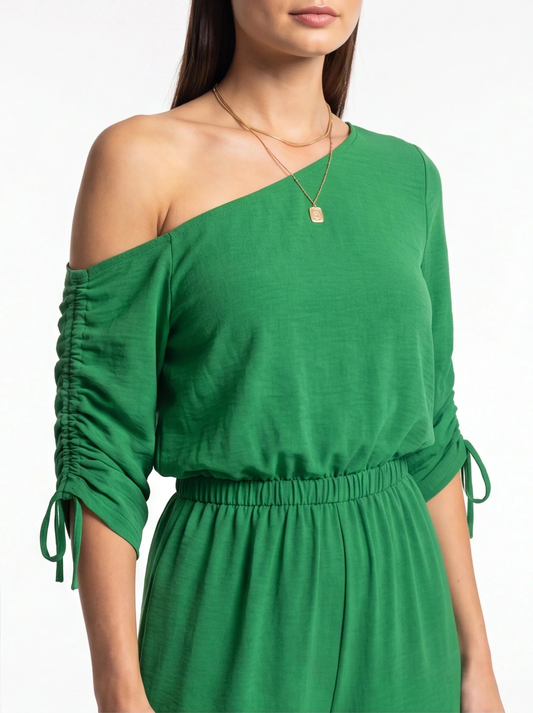 Chic Comfortable Wide Leg Jumpsuit with Adjustable Straps & Pockets